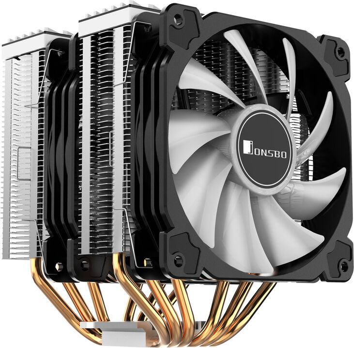 Ventilador CPU Jonsbo CR-2000GT ARGB Negro - 2x 120mm image number 2