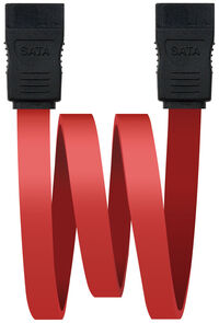 Cable SATA III NanoCable 50 CM Rojo