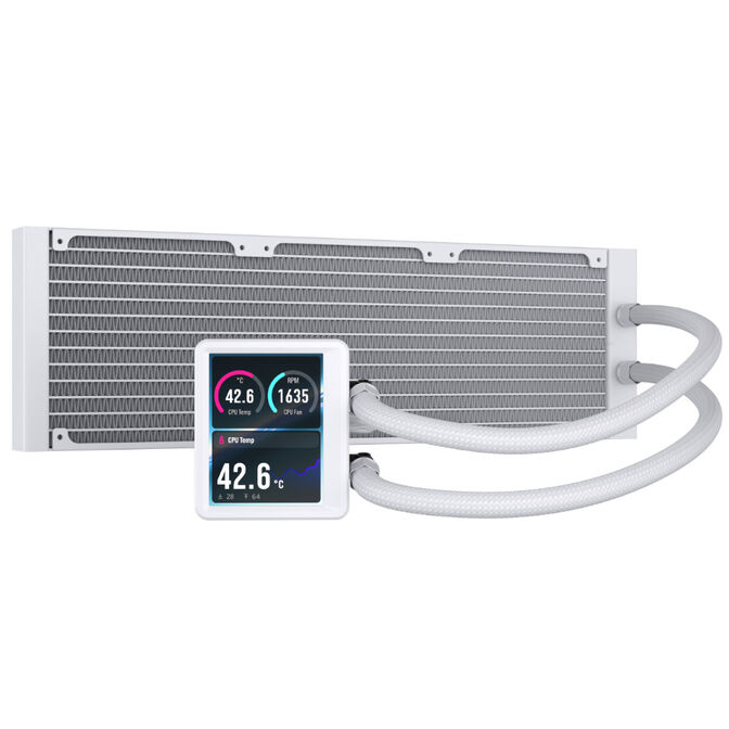 Refrigeraci&oacute;n L&iacute;quida CPU Corsair NAUTILUS II RS LCD 360mm Blanco image number 3