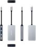 Hub USB-C Nanocable 3x USB-A + USB-C + USB-C PD (100W) 15 CM Aluminio image number null