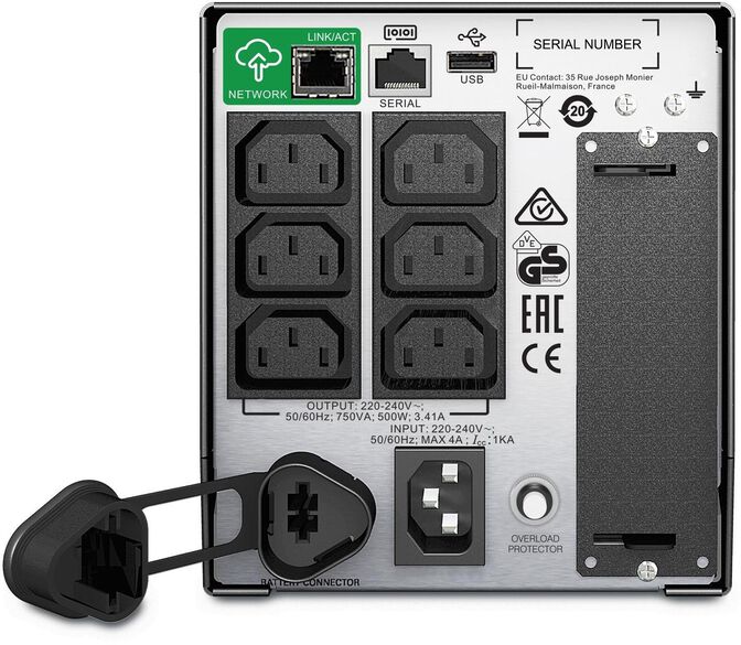 UPS APC Smart-UPS 750VA/500W LCD 230V SmartConnect image number 1