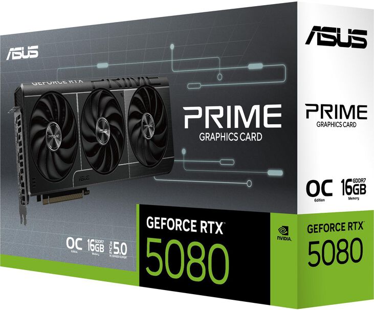 Tarjeta Gráfica Asus GeForce® RTX 5080 Prime OC 16GB GDDR7 DLSS3 image number 10