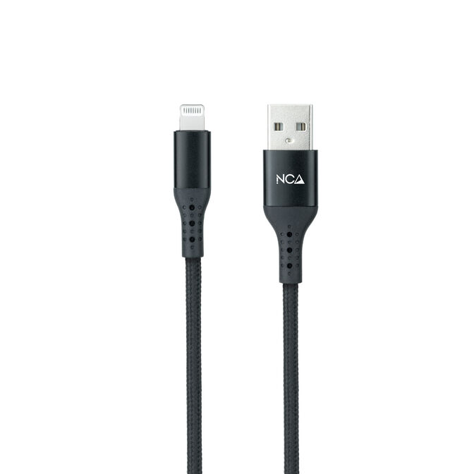 Cable Lightning Nanocable Lightning/M para USB A/M Coiled 1M Negro image number 1