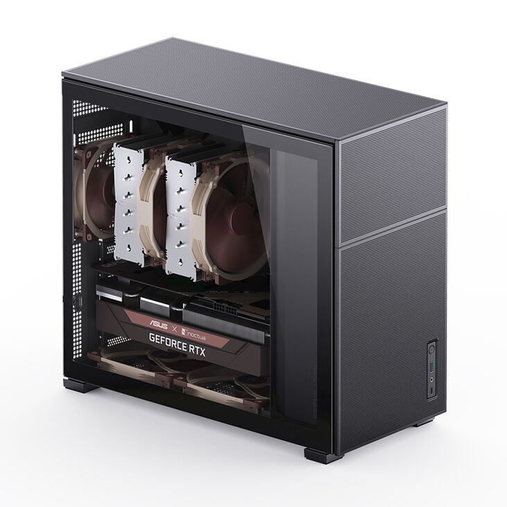 Caja ATX Jonsbo D41 MESH Vidrio Templado Negro image number 2