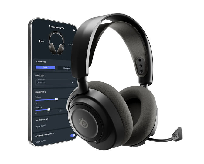 Auriculares SteelSeries Arctis Nova 7P Gen 2 Wireless/Bluetooth Preto image number 1