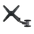 Soporte de Pared Tooq Tilt e GiRat&oacute;nrio 3 Pivots 23" a 55" Max. 30kg Negro image number null