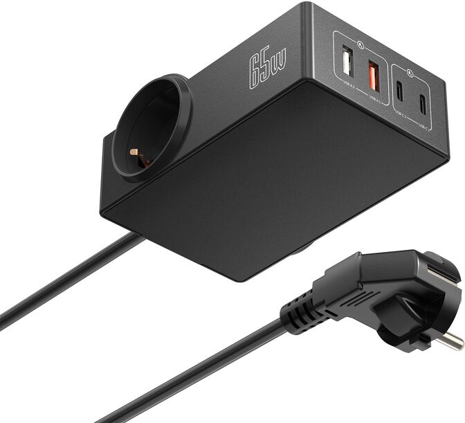 Estaci&oacute;n de Carga Ewent 65W USB GaN image number 1