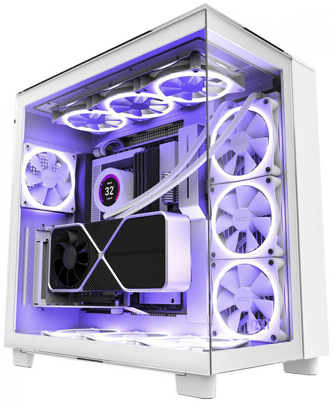 Torre ATX NZXT H9 Elite Blanca Cristal Templado image number 0