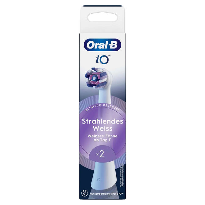 Recambios para Cepillo de Dientes El&eacute;ctrico Oral-B iO Radiant White Pack 2 Unidades image number 1