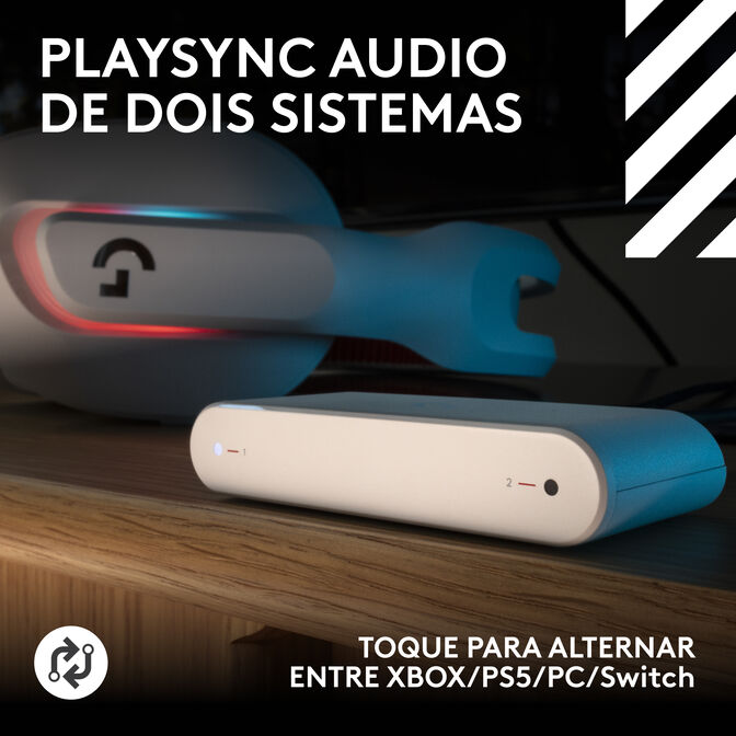 Auriculares Logitech Astro A20 X Lightspeed Wireless/Bluetooth Blanco image number 3