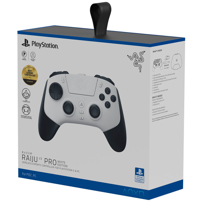 Mando Razer Raiju V3 Pro PS5/PC Wireless Blanco image number 14