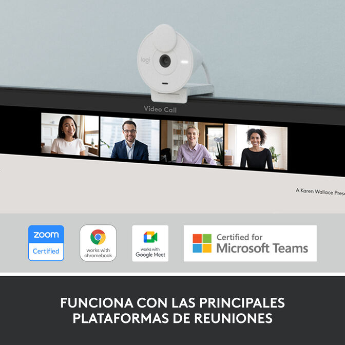 Webcam Logitech Brio 300 Full HD 1080p USB Type-C Blanca image number 11