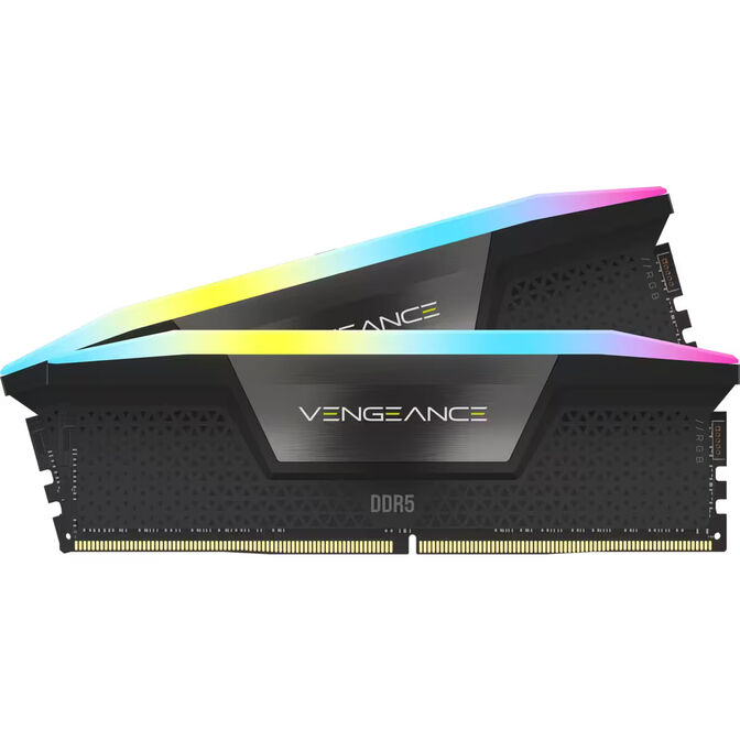 Corsair Kit 32GB (2 x 16GB) DDR5 6000MHz Vengeance RGB Black CL36 (rev2) image number 0