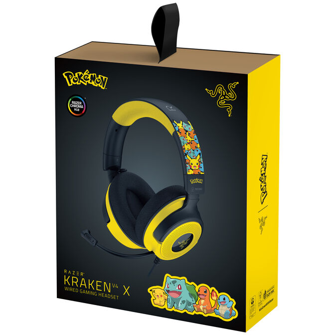 Auriculares Razer Kraken V4 X 7.1 Pok&eacute;mon Kanto Starters Ed. image number 4