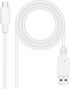 Cable USB 2.0 3A Nanocable USB-C/M para USB-A/M 2 M Blanco image number null