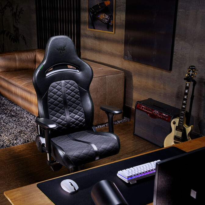 Cadeira Gaming Razer Enki Preto (Preto/Verde) image number 5