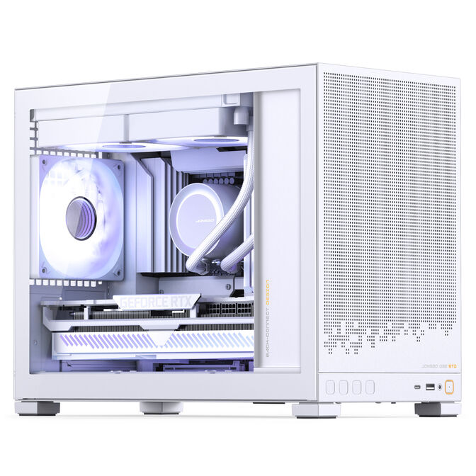 Caja Micro-ATX Jonsbo D32 STD Vidrio Temperado Blanco image number 4