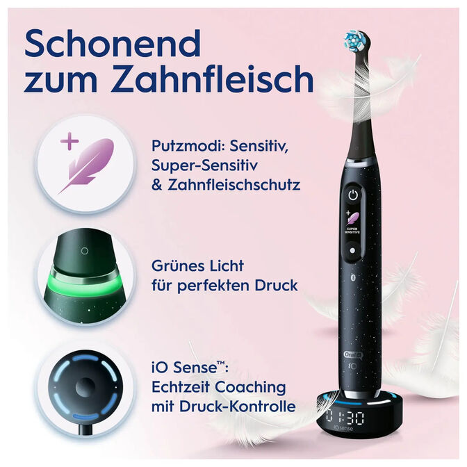 Cepillo de Dientes El&eacute;ctrico Oral-B iO Series 10 Black Onyx Luxe Edition image number 4