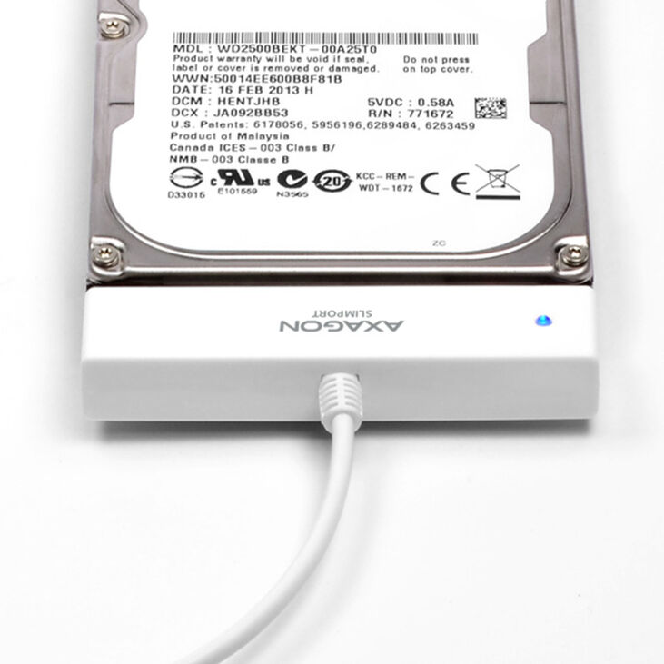 Adaptador AXAGON ADSA-1S SLIMPort, USB 2.0, 2,5" SSD/HDD, SATA - Caja Incluída image number 6