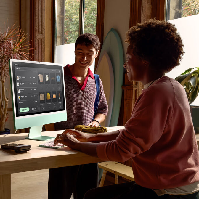 ** B Grade ** All In One Apple iMac M4 24" 10-Cores 16GB RAM 256GB SSD Verde image number 3