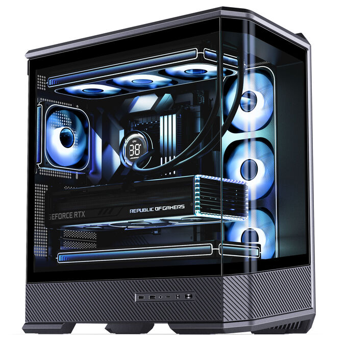 Caja ATX Jonsbo D400 Vidrio Templado Negro image number 4