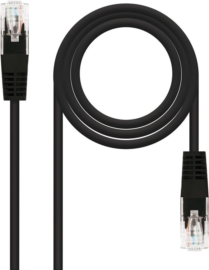 Cable de Red Nanocable RJ45 CAT.6 UTP AWG24 25 CM Negro image number 0