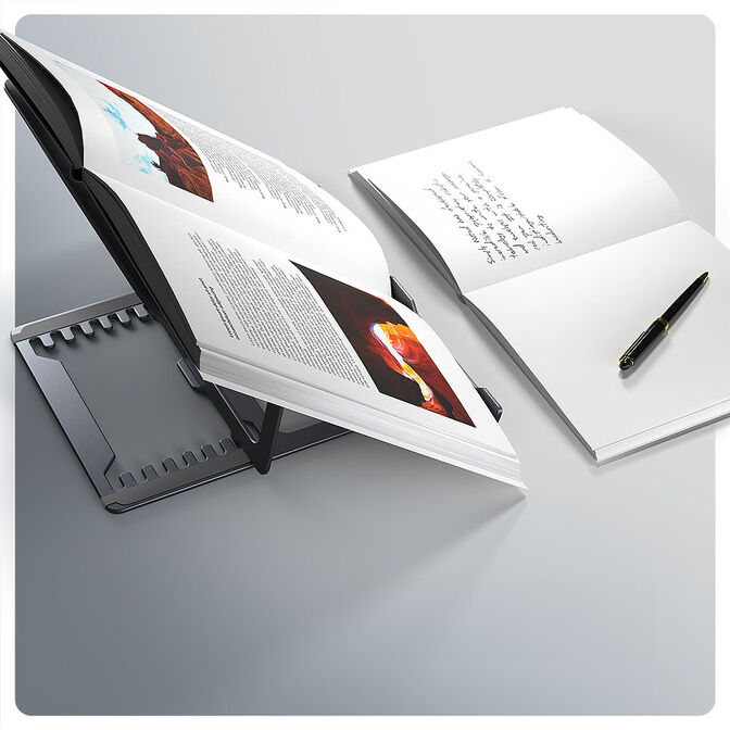 Soporte Elevat&oacute;rio AXAGON STND-LAG  para Port&aacute;tiles Ajustable Aluminio image number 3