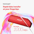 Disco SSD Externo Patriot Transporter Lite 512GB USB3.2 Gen2 (1000/1000MB/s) Red image number null