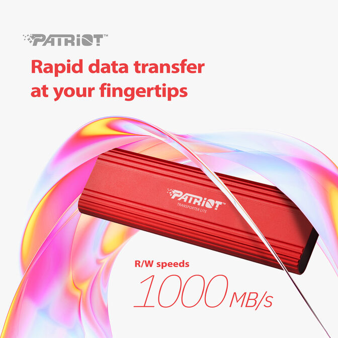 Disco SSD Externo Patriot Transporter Lite 512GB USB3.2 Gen2 (1000/1000MB/s) Red image number 5