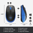 Rat&oacute;n Logitech M190 1000DPI Wireless Azul image number null
