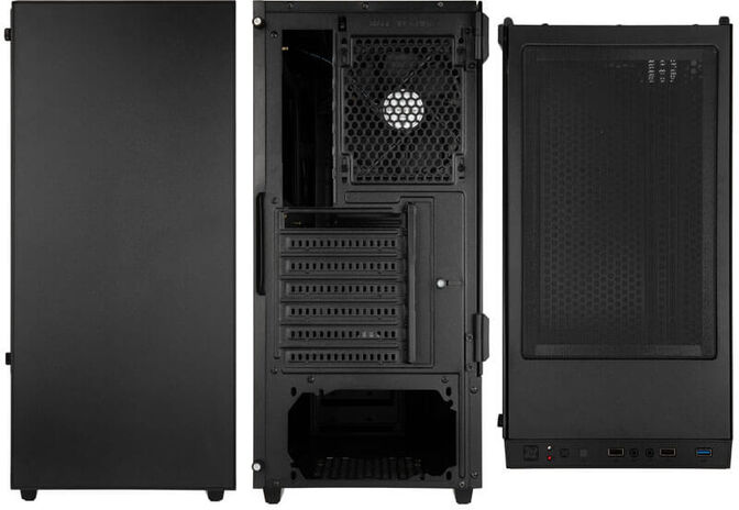 Caja ATX Kolink Castle Vidrio Templado Negro image number 3