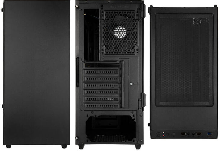 Caja ATX Kolink Castle Vidrio Templado Negro image number 3