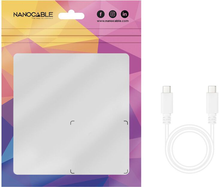 Cable USB 2.0 3A Nanocable USB-C M/M 1.5 M Blanco image number 5