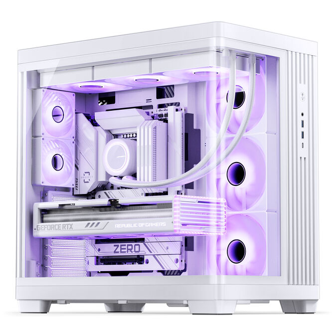 Caja ATX Jonsbo TK-4 Vidrio Tempelado Blanco image number 4