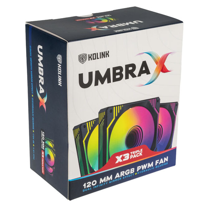 Ventilador Umbra X ARGB High Performance PWM - 120mm (Pack 3) image number 6