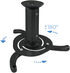Soporte de Techo Tooq para Proyectores Max.10kg Negro image number null