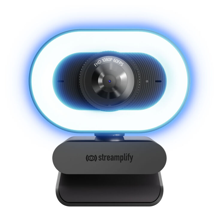 Webcam Streamplify CAM Plus FullHD 60fps con Aro de Luz - Preto image number 2