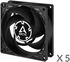 Ventilador Arctic P8 PWM PST 80mm (Pack 5) - Negro image number null