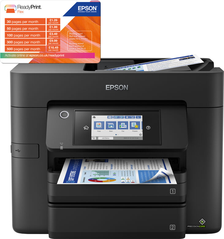 Multifuncional Epson WorkForce Pro WF-4830DTWF Wi-Fi image number 2
