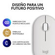 Rat&oacute;n Logitech Pebble 2 M350s Bluetooth Blanco image number null