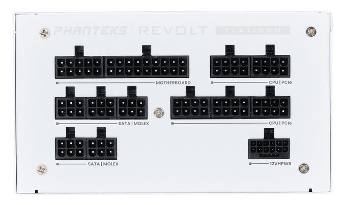 Fuente Modular Phanteks Revolt ATX 3.0 PCIe 5.0 1200W Platinum Branca (Sin Cables Inclu&iacute;dos) image number 2