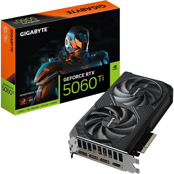 Tarjeta Gr&aacute;fica Gigabyte GeForce&reg; RTX 5060 Ti WindForce 2 OC 8GB GDDR7 DLSS4 image number 0