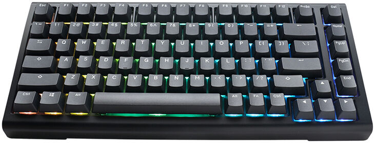 Teclado Mecânico Ducky Tinker65 75% RGB Black MX Blue (ES) Bonus