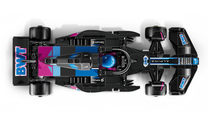 LEGO Speed Champions: Coche de Carreras BWT Alpine F1 TeamA524, 258 Piezas (77248) image number 3