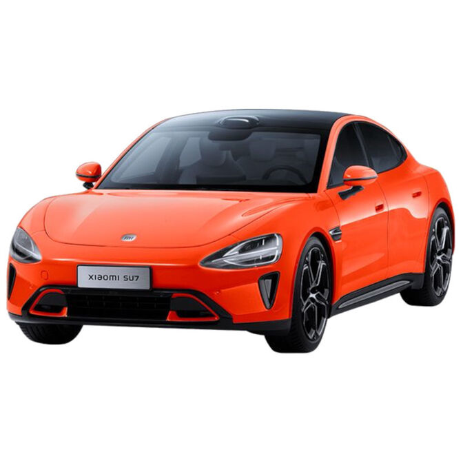 Coche Modelo Xiaomi SU7 1/18 Die-cast Lava Naranja image number 0