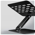 Soporte Elevat&oacute;rio AXAGON STND-LQB  para Port&aacute;tiles Ajustable Aluminio Negro image number null