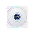 Ventilador Lian Li UNI FAN TL120 LCD RGB PWM Blanco 120mm (Pack 3) image number null