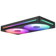 Ventilador NZXT F280 RGB Core Single-Frame Negras - Duplo Vent&iacute;lador 140mm (280mm) image number null