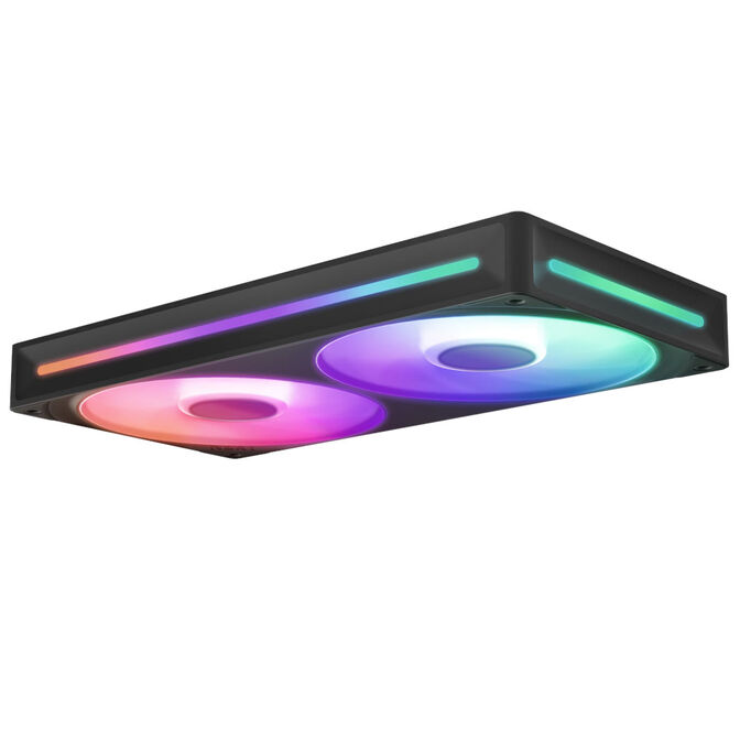 Ventilador NZXT F280 RGB Core Single-Frame Negras - Duplo Vent&iacute;lador 140mm (280mm) image number 2