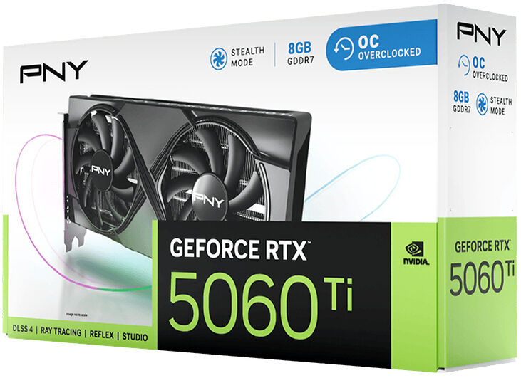 Tarjeta Gráfica PNY GeForce® RTX 5060 Ti Dual Fan OC 8GB GDDR7 DLSS4 image number 8